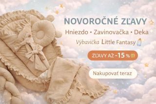 ✦ Novoročné zľavy – Little Fantasy ✦ Výbavička do postieľky so zľavou až 15 % ✦ Pozri najlepšie kúsky pre tvojho drobca ✦...
